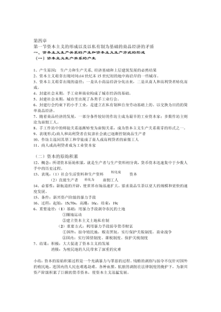 大学马克思原理第四章第一、二节