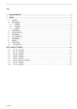 大宗商品交易平台解决方案