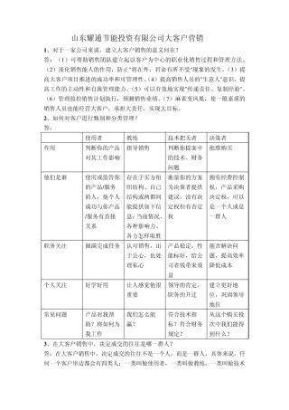 大客户营销十八招问题整理