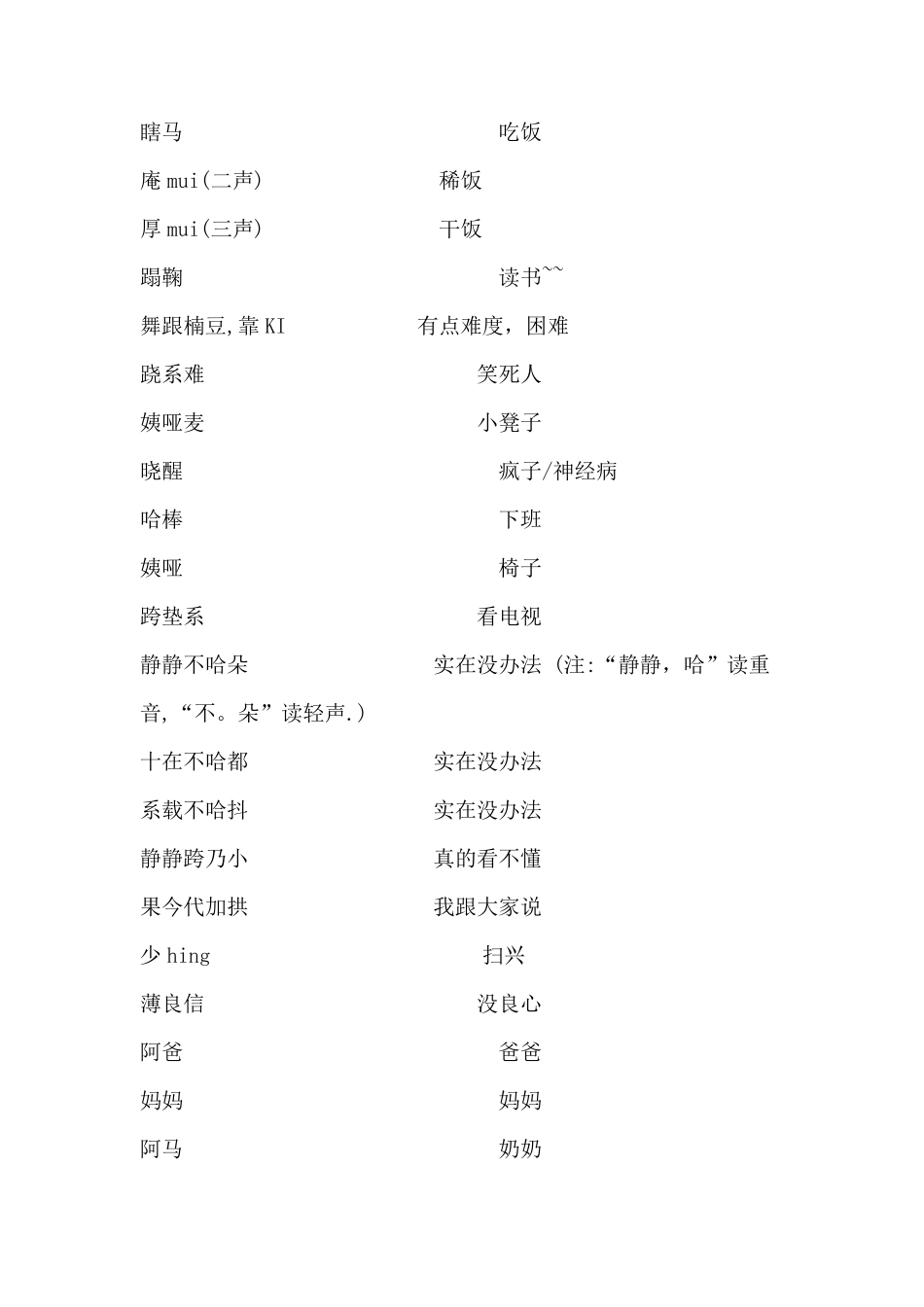 大家来学莆田话_第2页