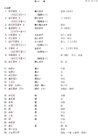 大家的日本语16