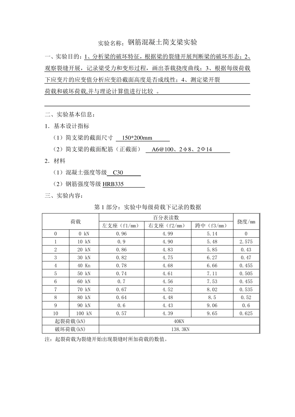 大工《水利工程实验》报告表答案_第3页