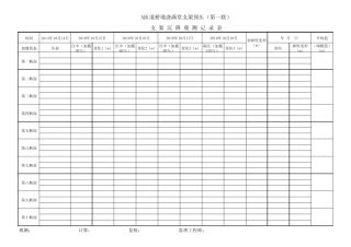 大桥支架沉降观测记录表