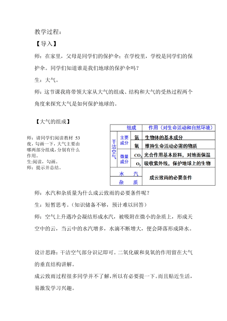 大气组成及垂直分层教案_第2页