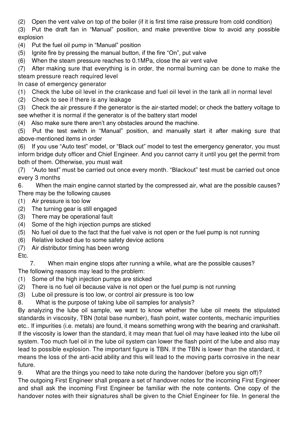 大管轮面试英语_第2页