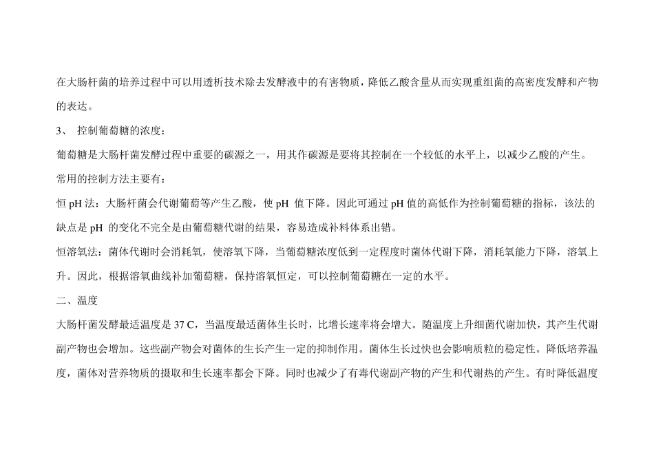 大肠杆菌发酵经验总结_第3页