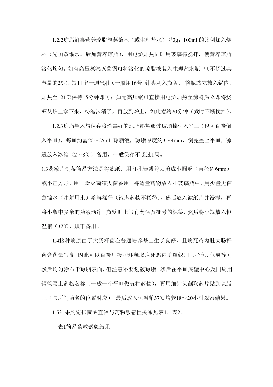 大肠杆菌药敏试验简易方法_第2页