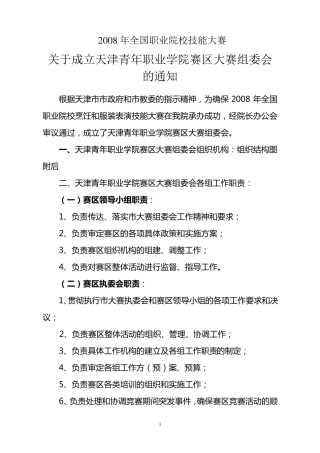 大赛组委会职责