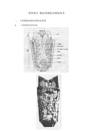 大锻件第4部分锻造用钢锭及铸锭技术