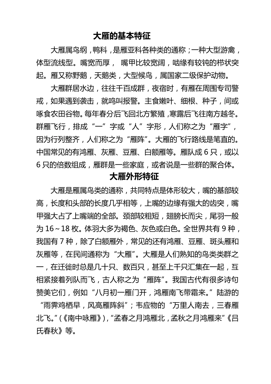 大雁精神及品格_第1页