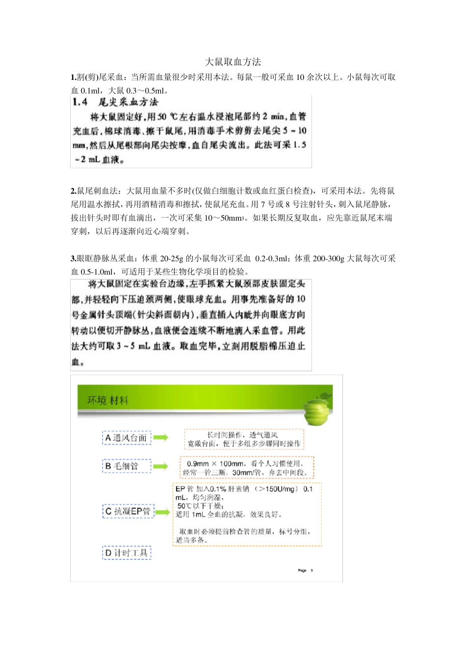 大鼠取血方法_第1页