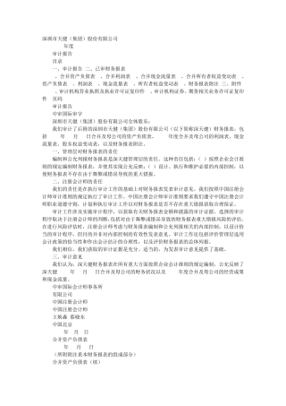 天健审计报告