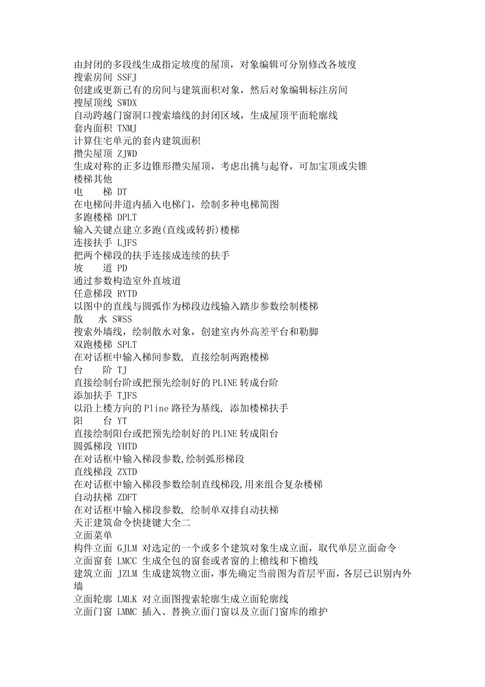 天正2014快捷键_第3页