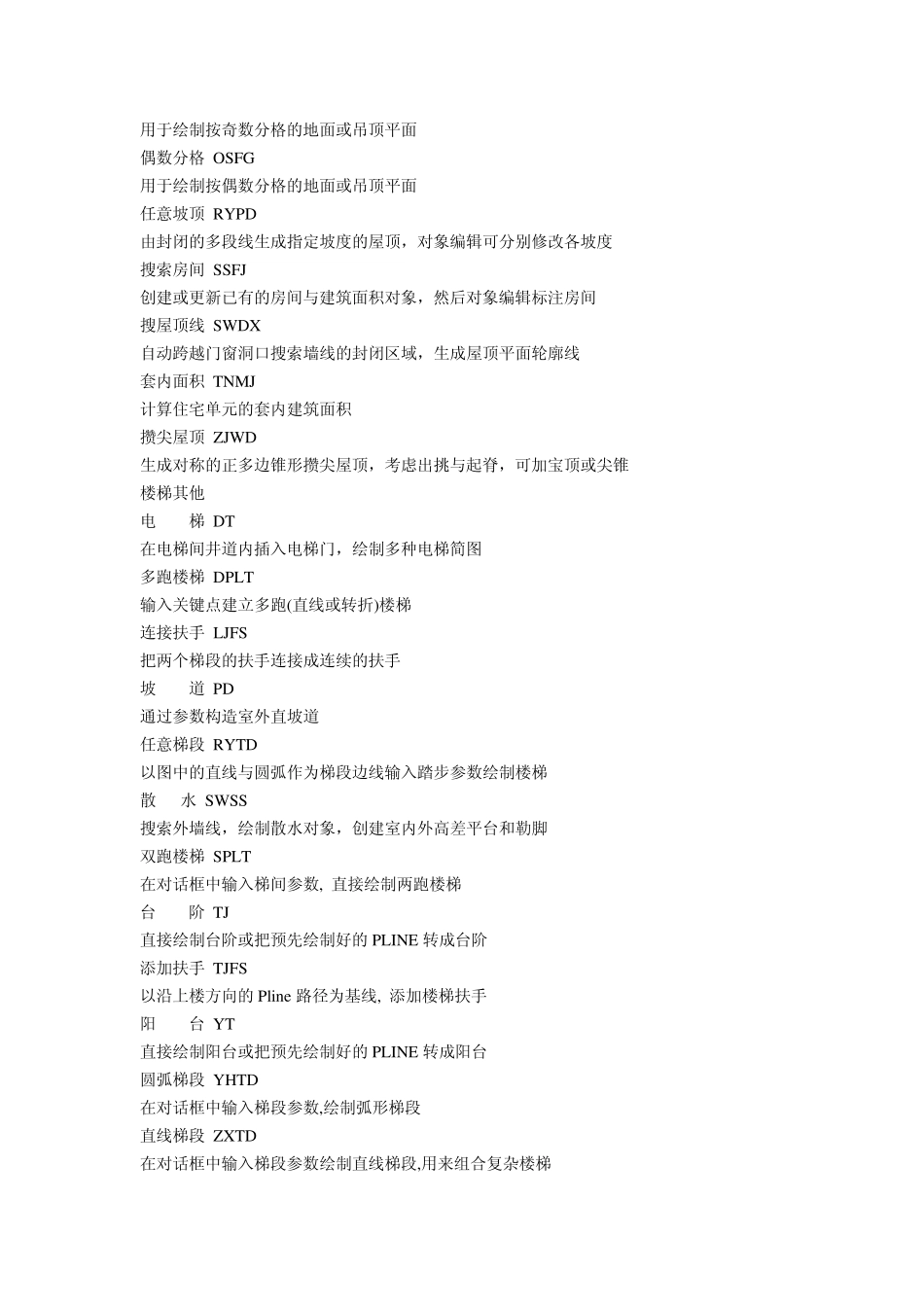 天正建筑CAD命令符号_第3页