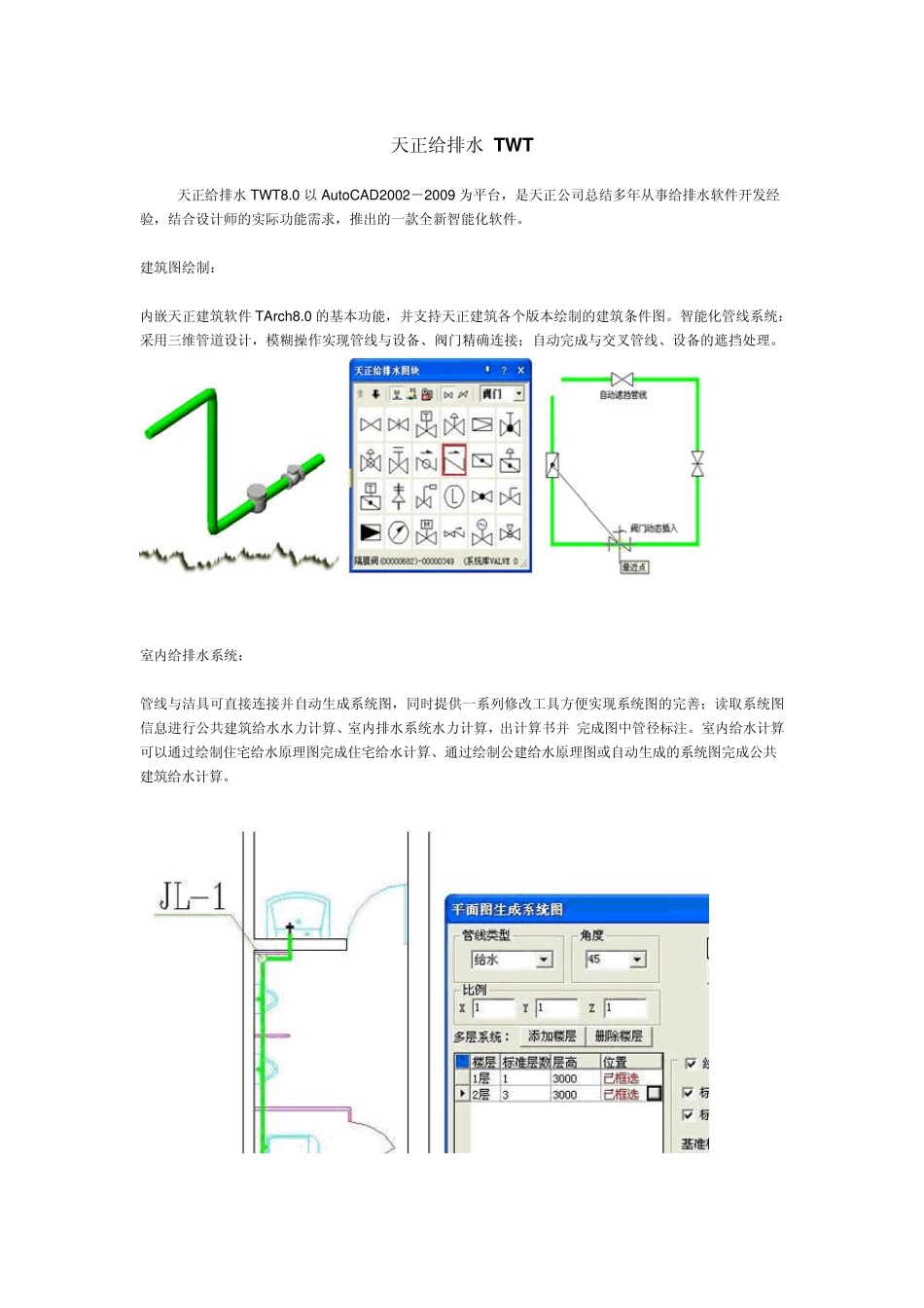 天正给排水介绍_第1页