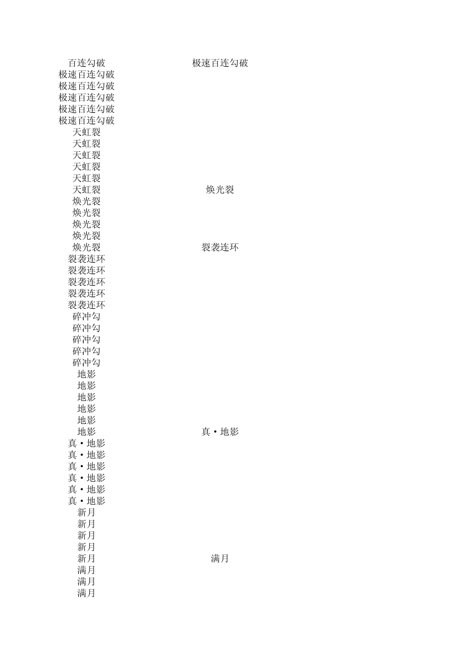 天河传说游戏资料表_第2页