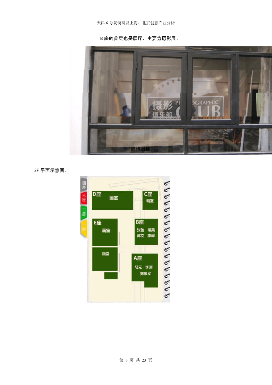 天津6号院调研及上海北京创意产业分析_第3页