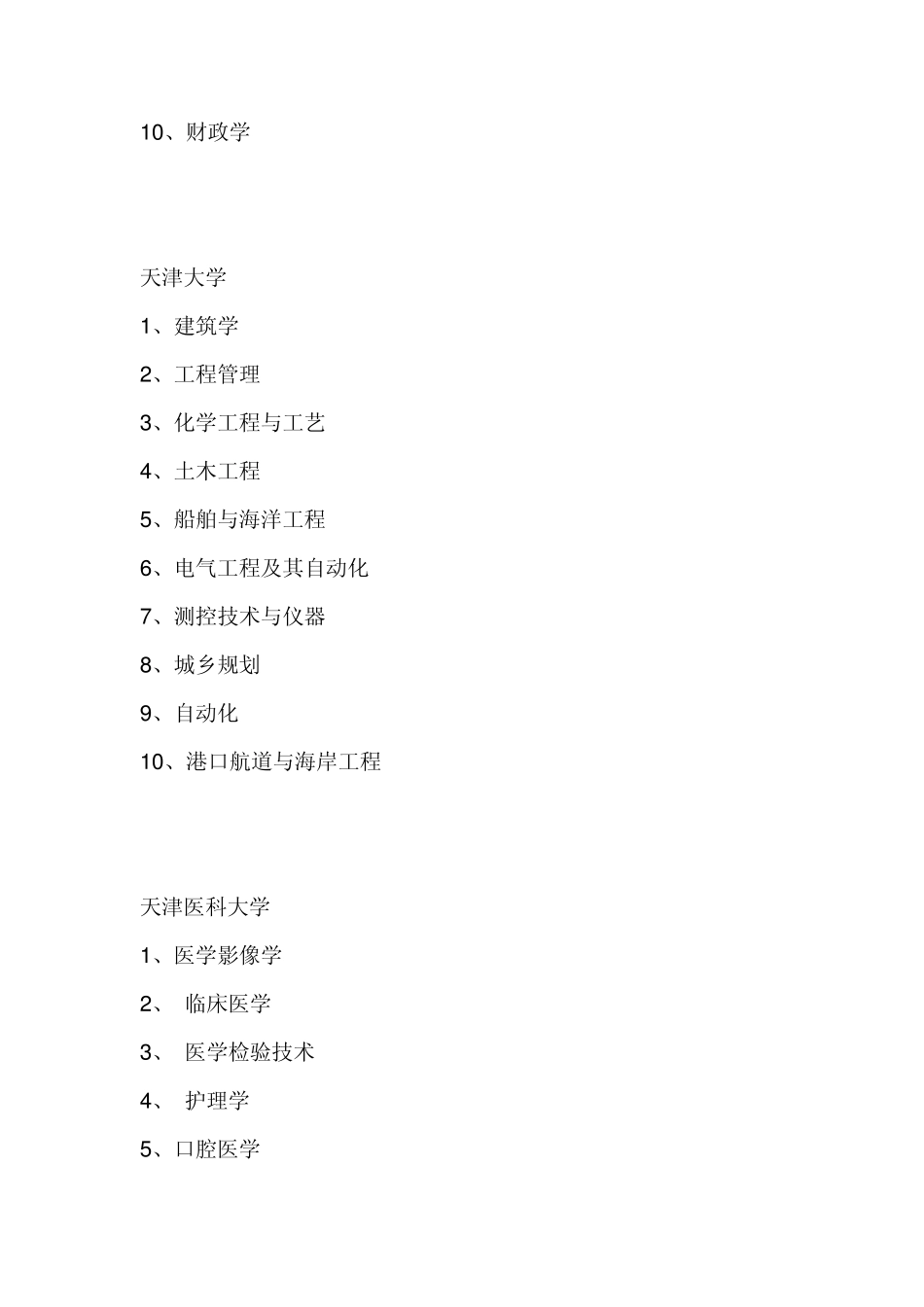 天津各大高校最强专业排行榜_第2页