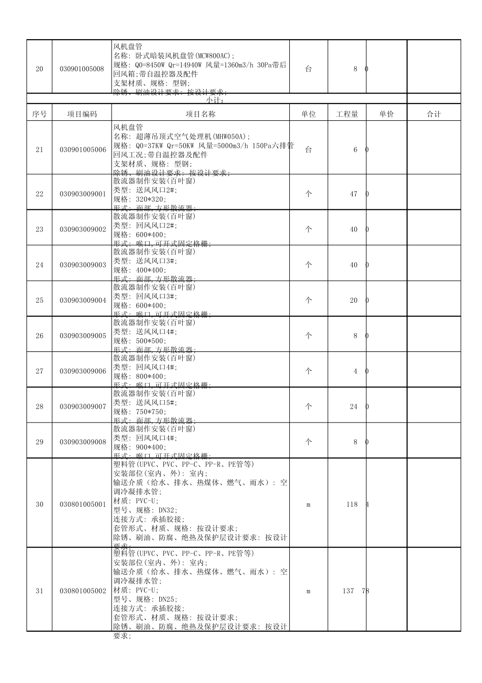 天津地源热泵工程量清单_第3页