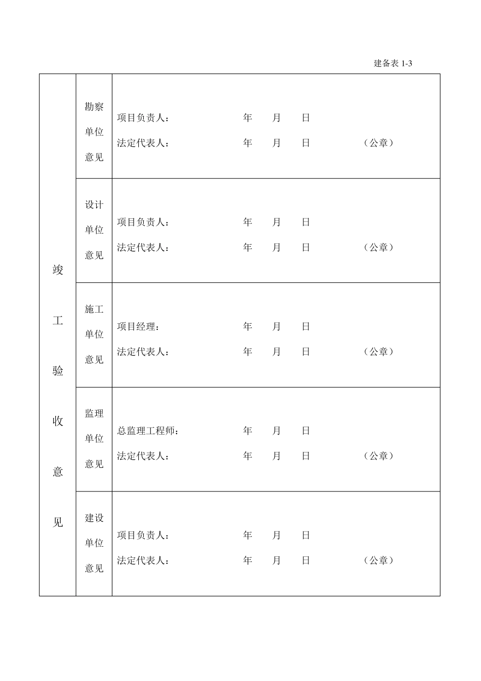 天津市建设工程竣工验收备案表_第3页