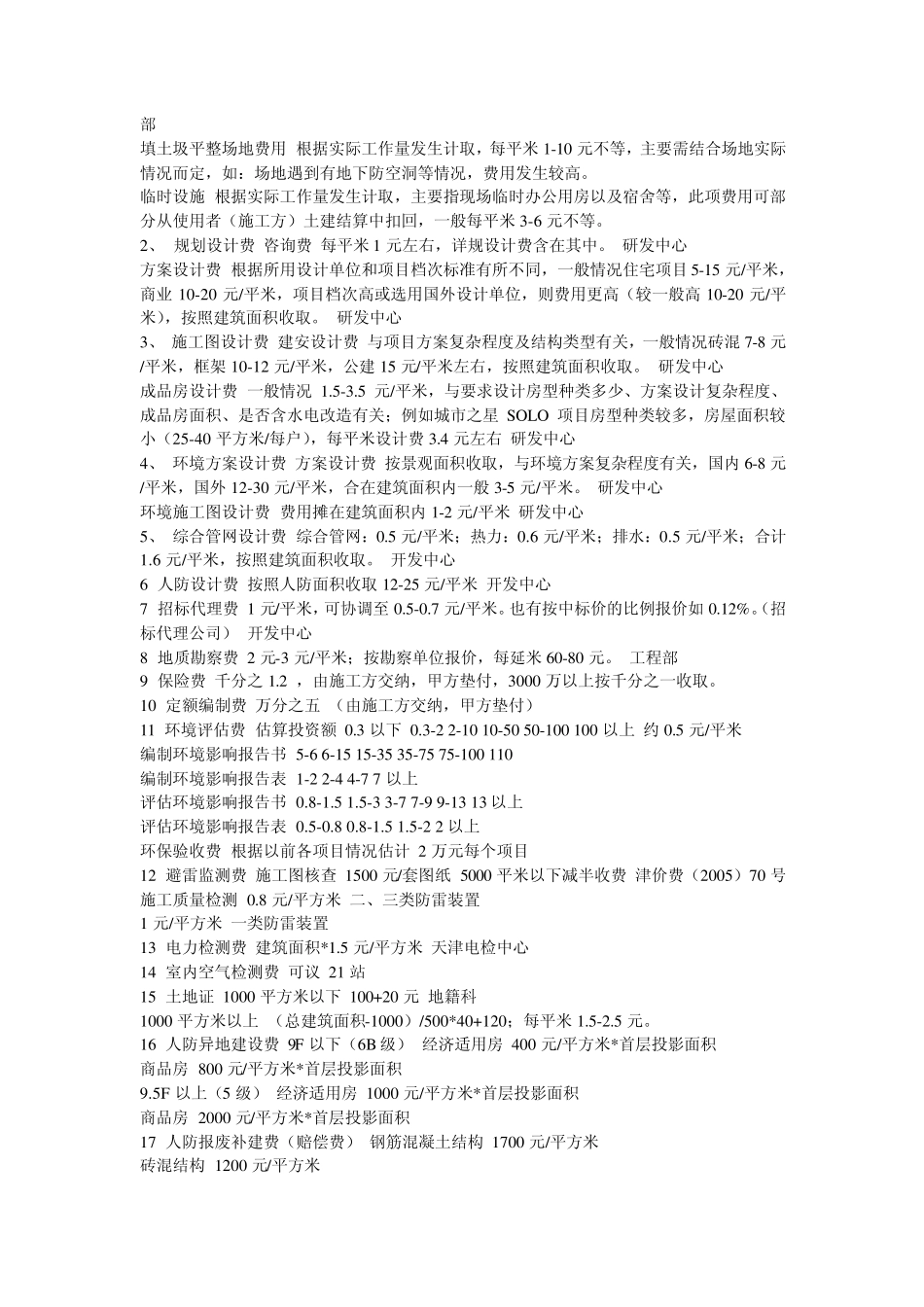 天津市建设项目收费标准_第2页