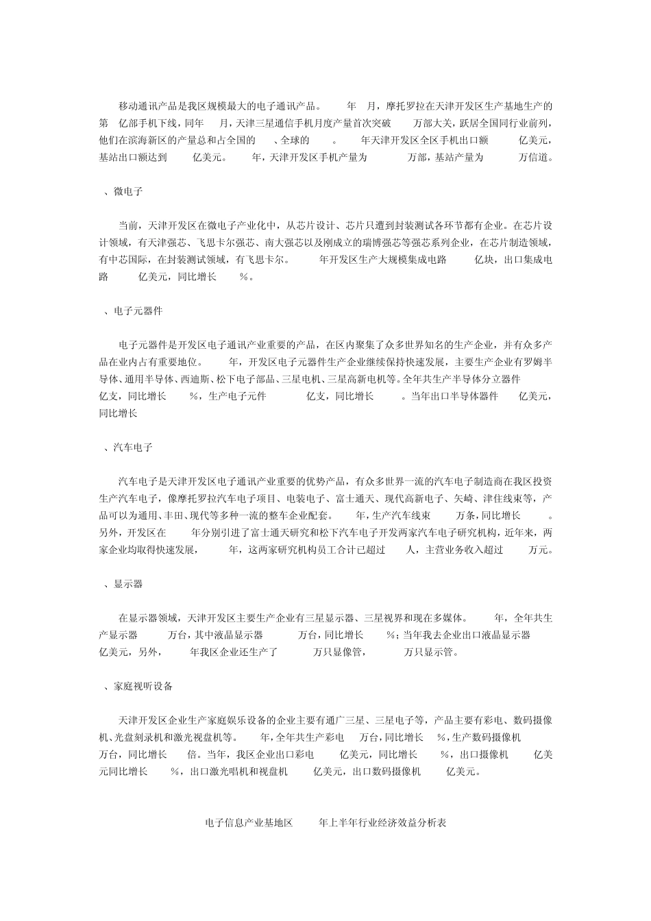 天津市电子信息产业发展情况_第3页