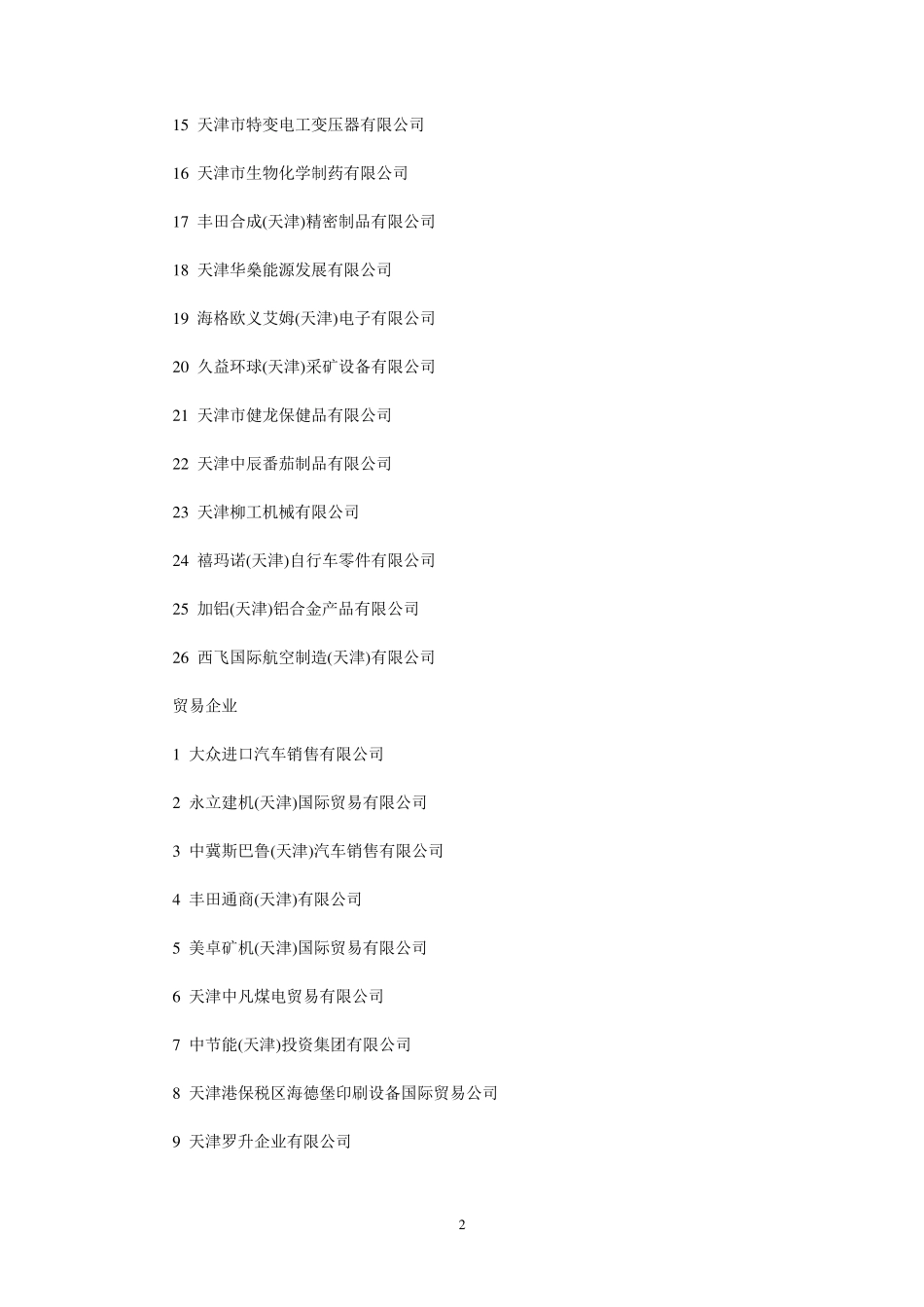 天津空港经济区百强企业_第2页