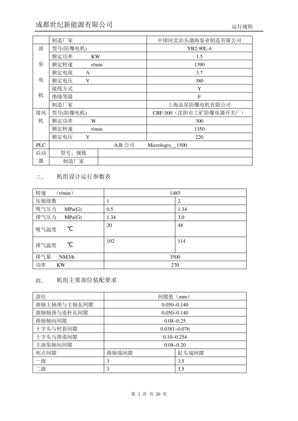天然气压缩机机操作规范_第2页