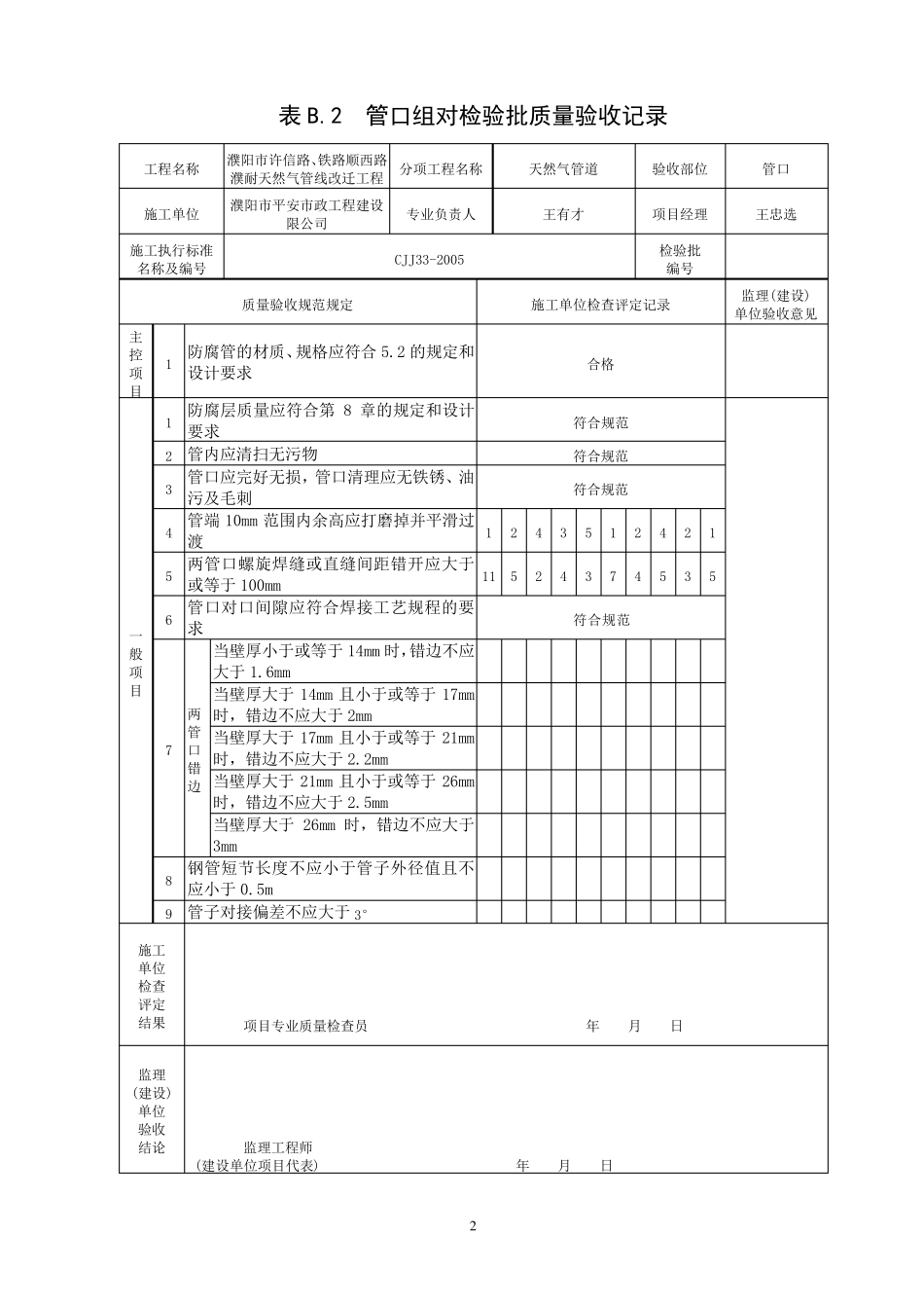 天然气管道施工资料_第2页
