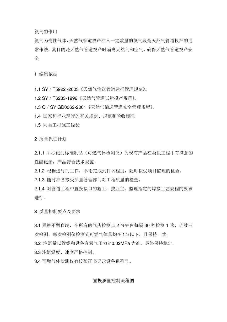 天然气管道氮气置换操作规程_第2页