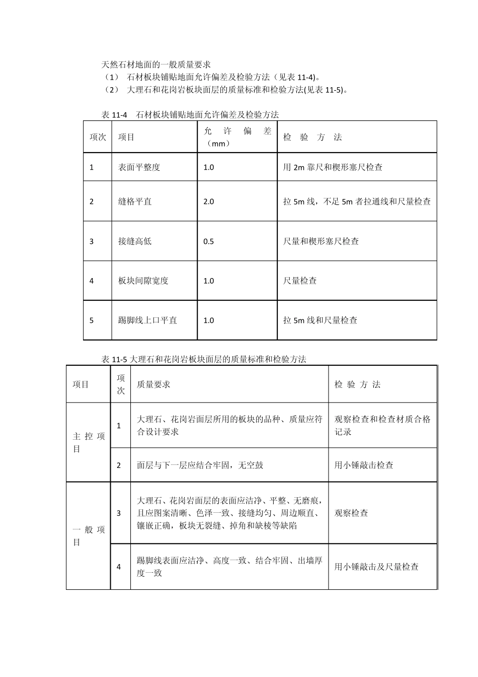 天然石材地面的一般质量要求_第1页
