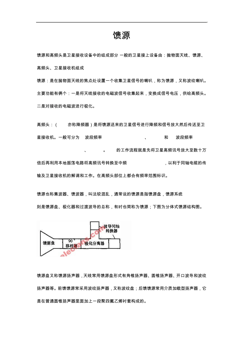 天线馈源与高频头_第1页