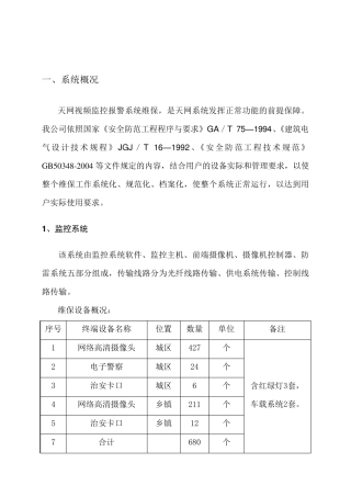 天网工程维护方案