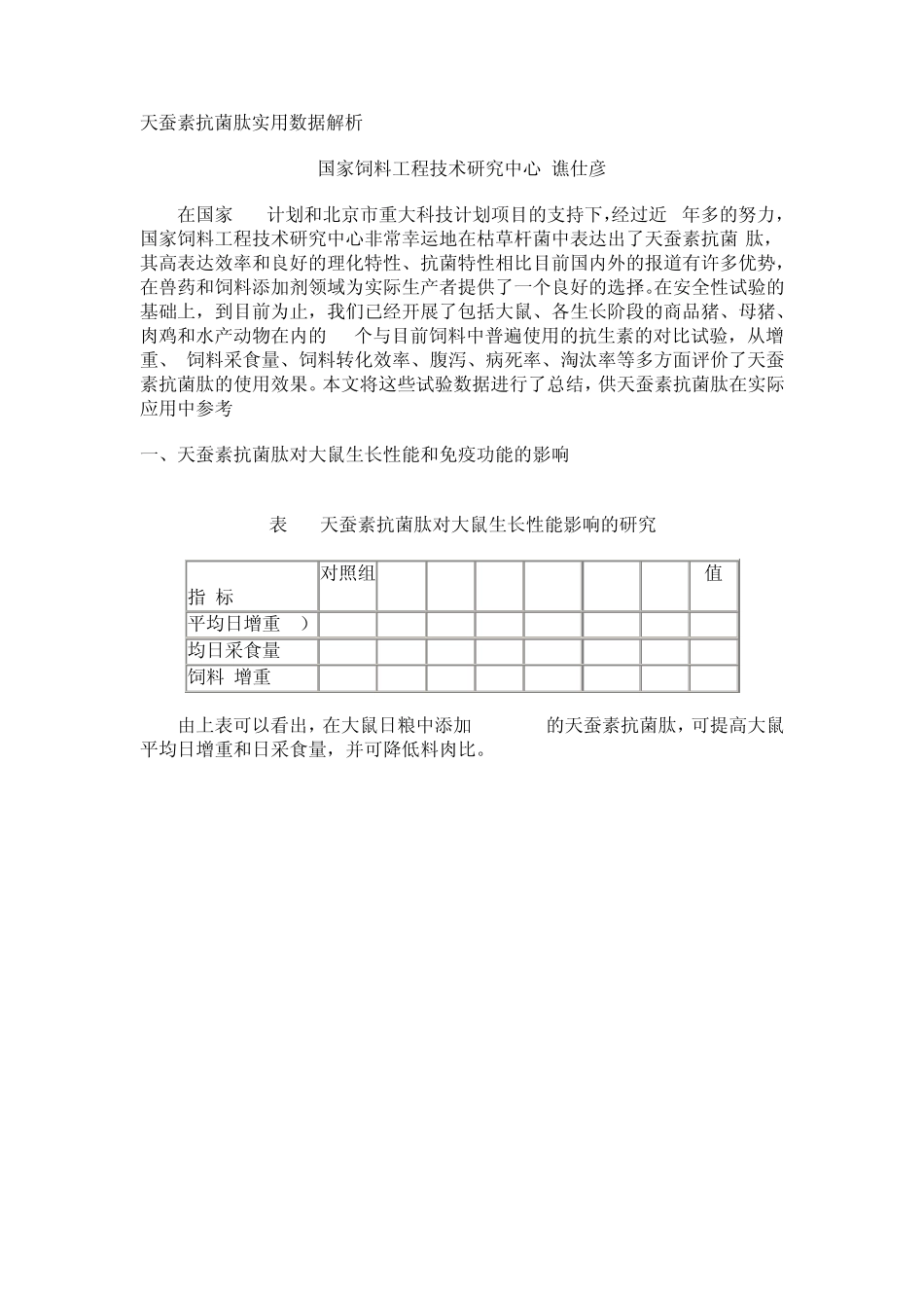 天蚕素抗菌肽实用数据解析_第1页