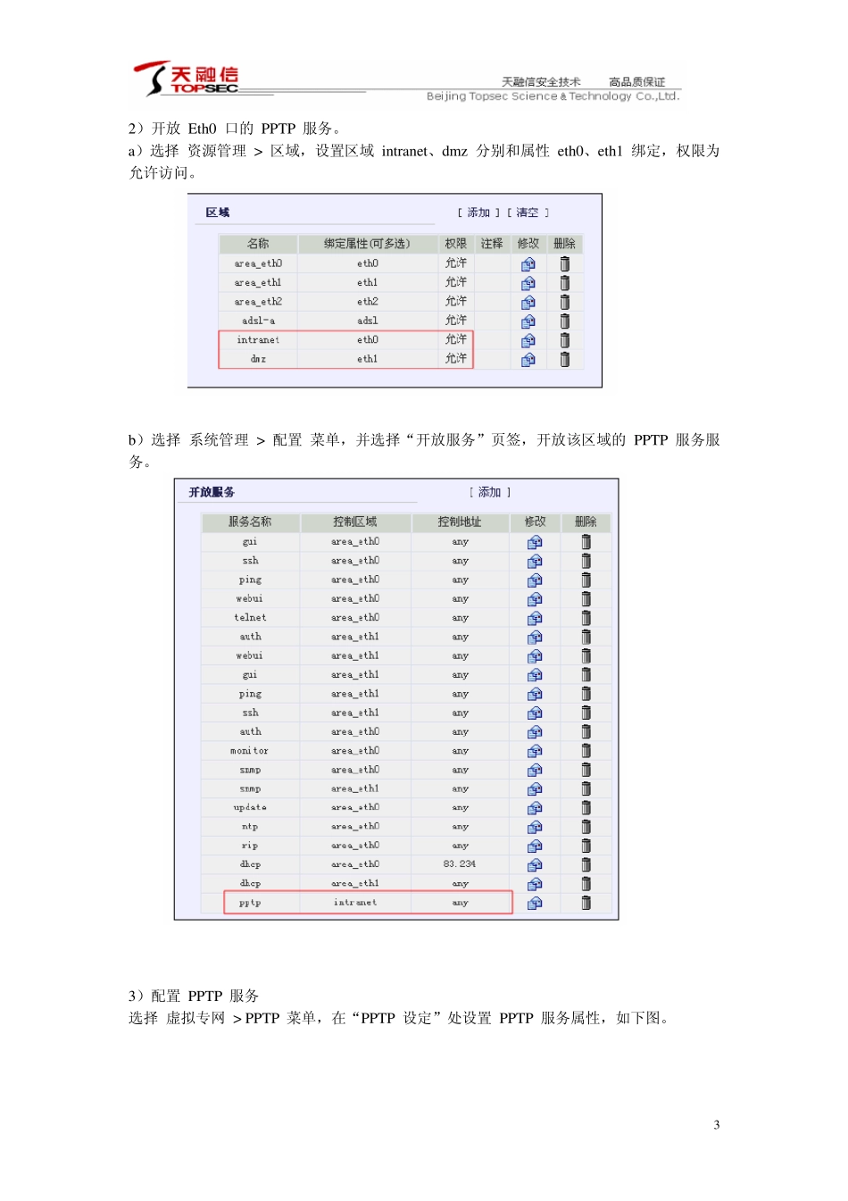 天融信3.3版本防火墙高级功能配置手册_第3页