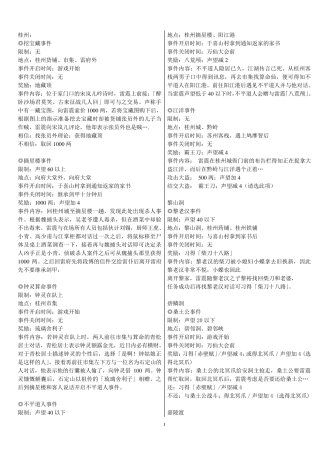 天龙八部全支线