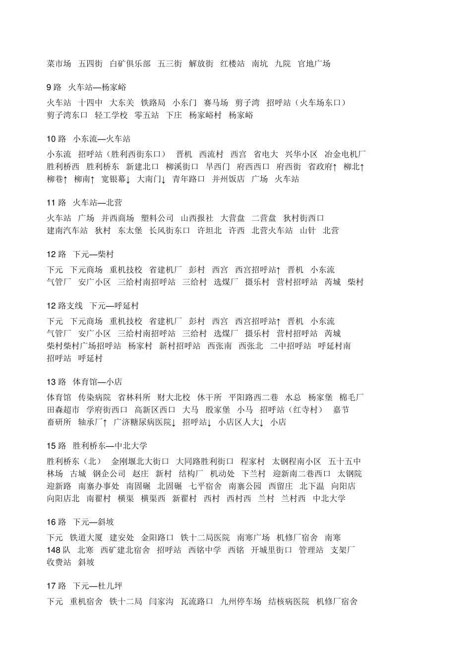 太原市公交车线路_第2页