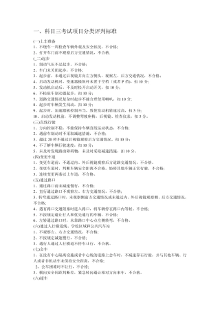 太原市科目三考试评分标准及科目二考试场地现场照片