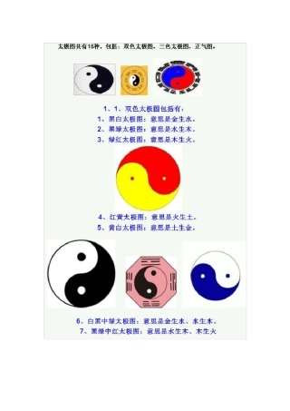 太极图知识与使用