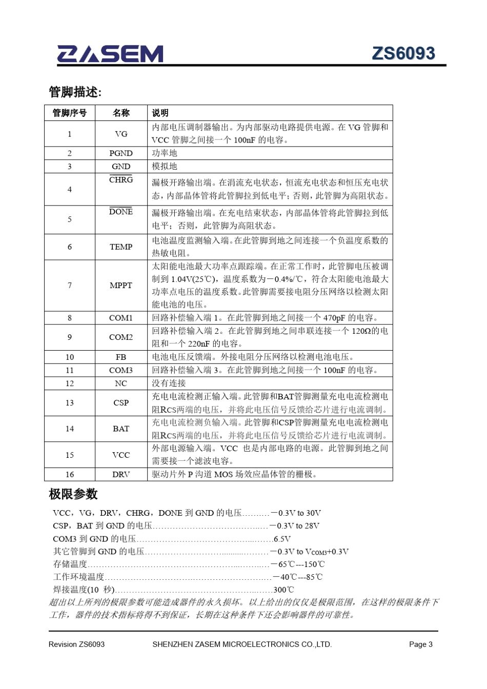 太阳能充电管理icZS6093中文_第3页