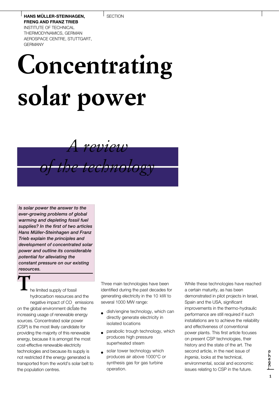 太阳能热发电Concentrating_Solar_Power_Part_1基础篇_第1页