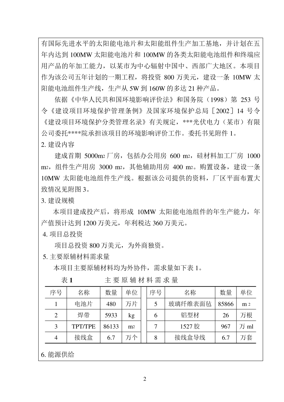 太阳能电池片组件加工项目环评报告表_第3页