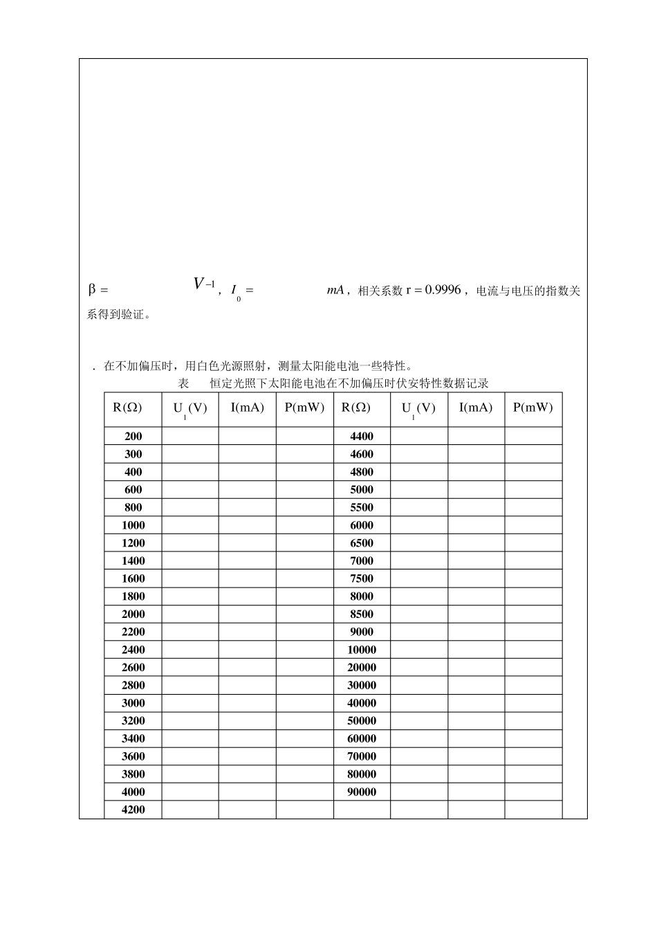 太阳能电池特性的测量,实验报告参考(朱星)09。09。15_第3页