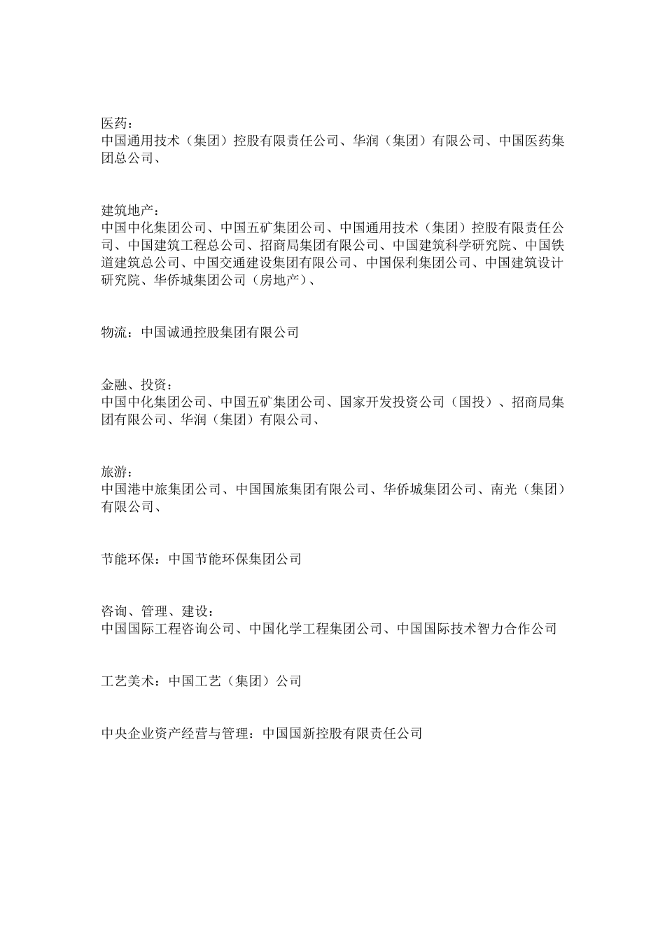 央企行业分类_第3页