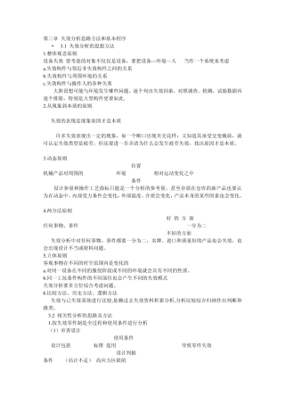 失效分析思路方法和基本程序