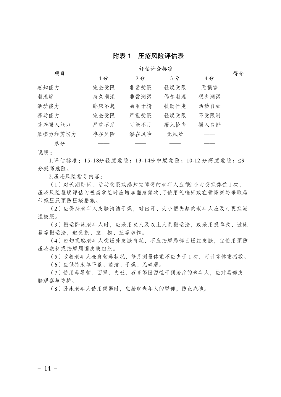 失能老年人健康评估表和健康指导内容_第2页