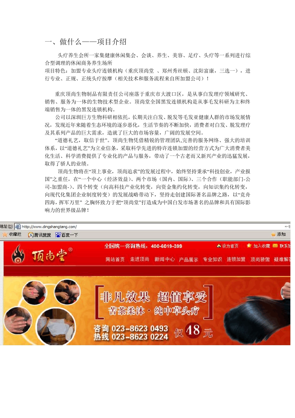 头疗项目商业计划书概要_第2页