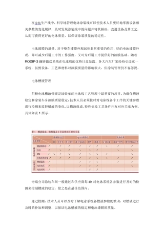 奇瑞涂装电泳