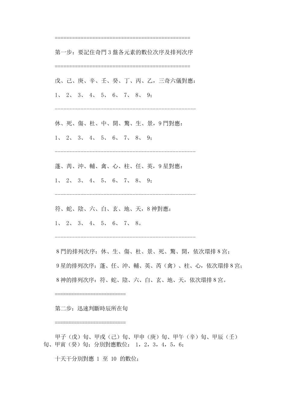 奇门遁甲排盘_第1页