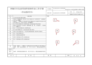 奔驰汽车仪表劳动技能移动实训操作工作台及配套实操方法指导文件